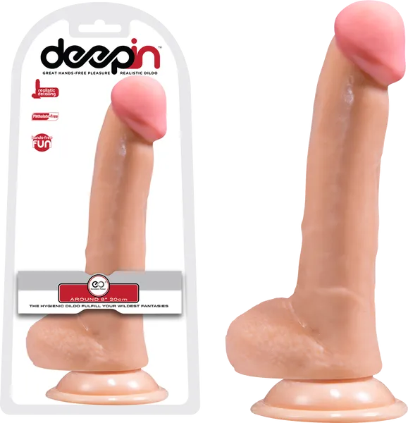 8 Realistic Dong With Balls (Flesh)