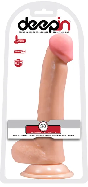 8 Realistic Dong With Balls (Flesh)