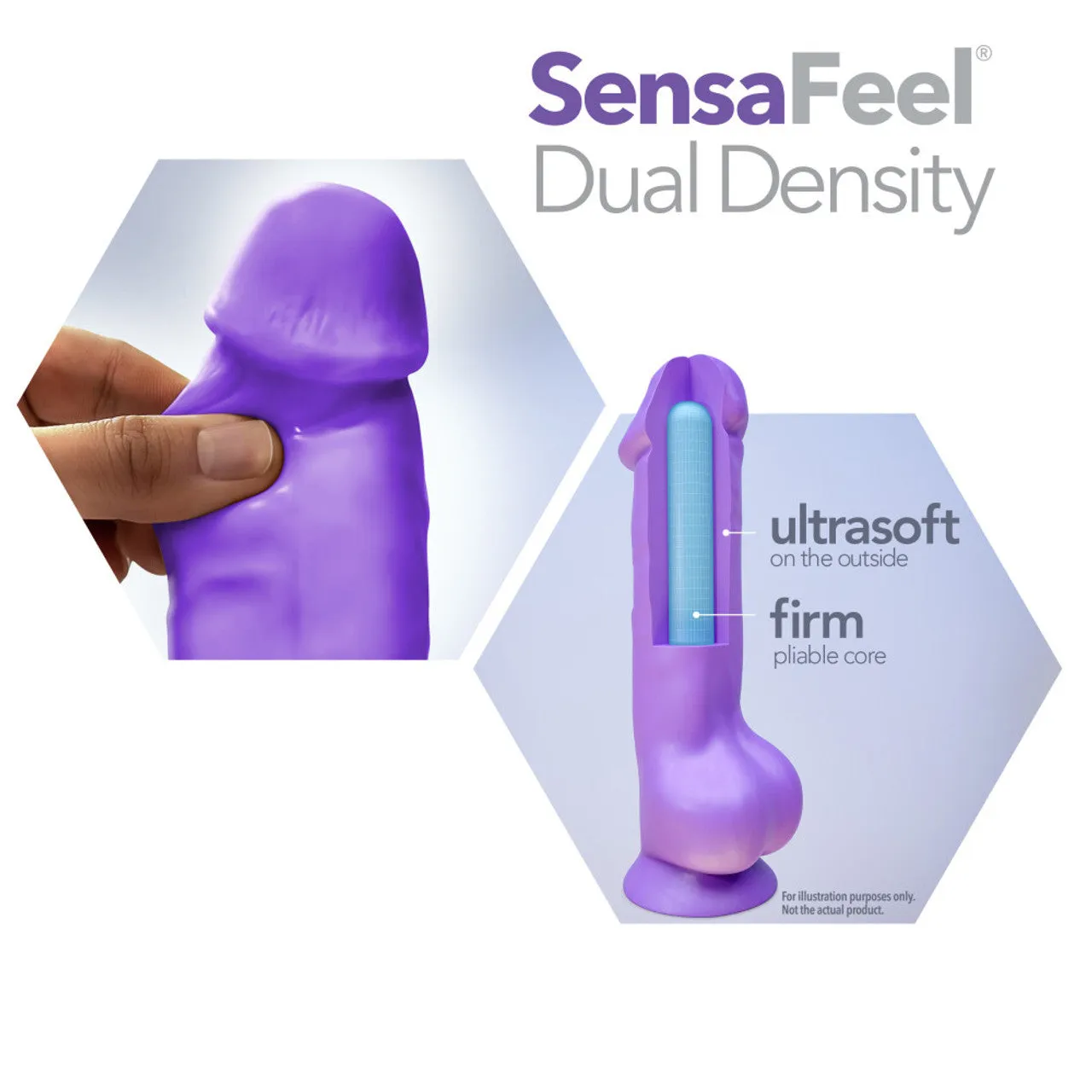 Blush Neo Dual Density Cock Balls 6 Dildo Realistic Dong Sex Toy Neon Green