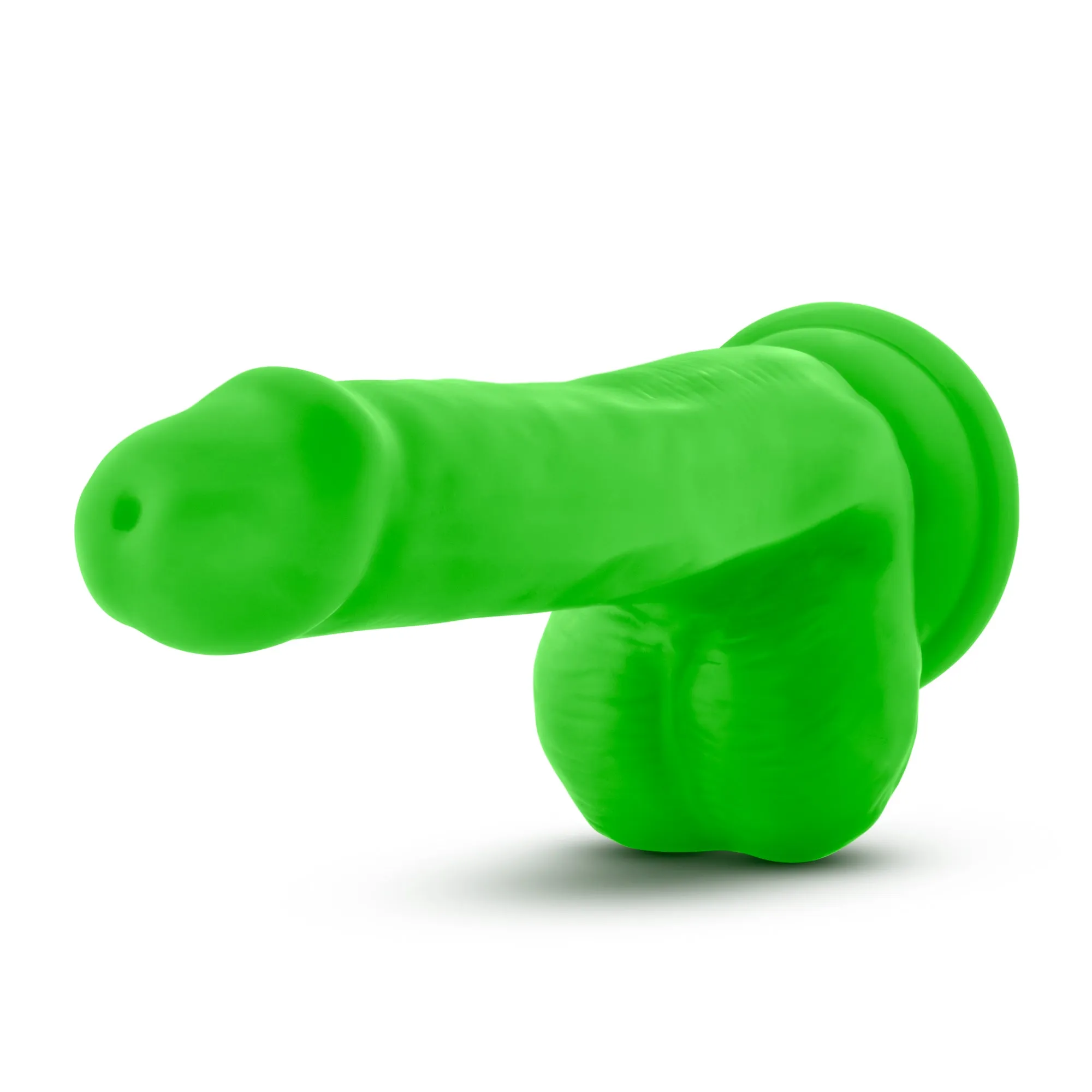 Blush Neo Dual Density Cock Balls 6 Dildo Realistic Dong Sex Toy Neon Green