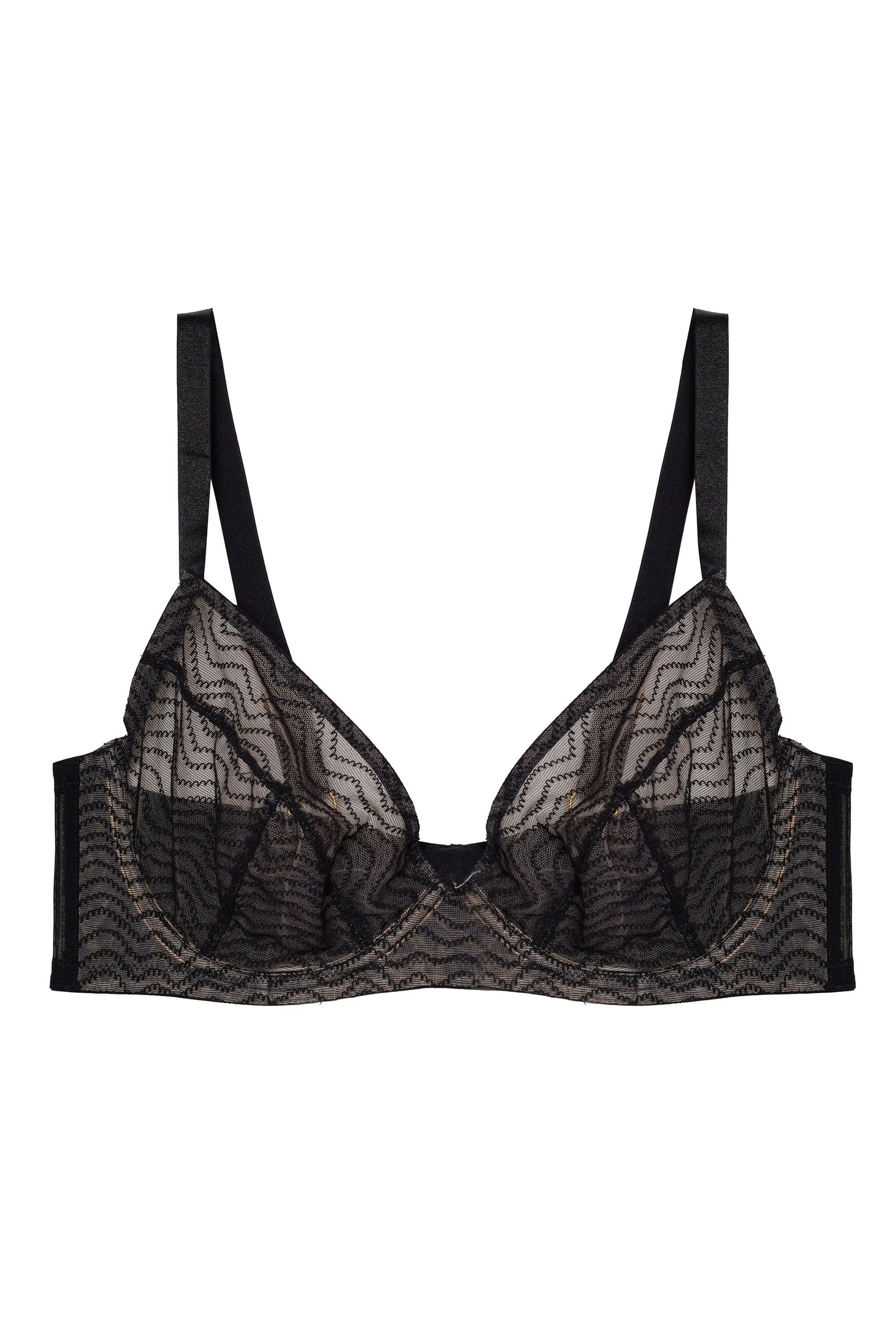 Brianna Black Mesh Bra