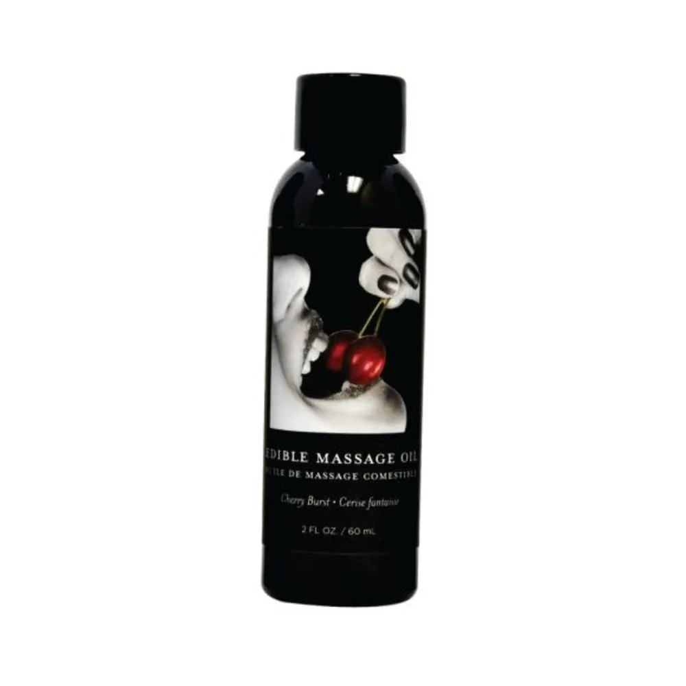Earthly Body Edible Massage Oil Cherry 2oz