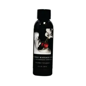 Earthly Body Edible Massage Oil Cherry 2oz