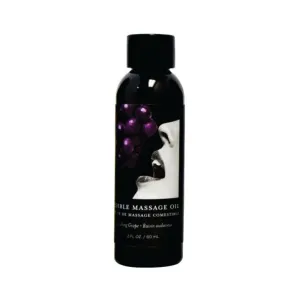 Earthly Body Edible Massage Oil Grape 2oz