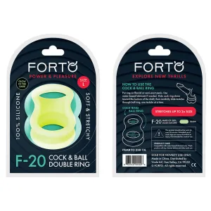 F-20: BALLS STRETCHER (LIQUID SILICONE) LARGE - GLOW