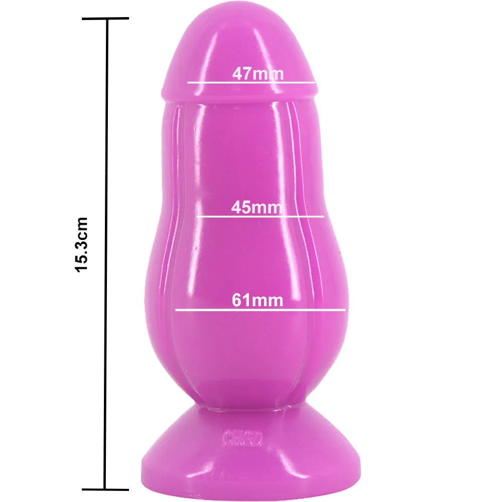 FAAK-CHGD016 Fat Anal Plug Dildo Dong Purple