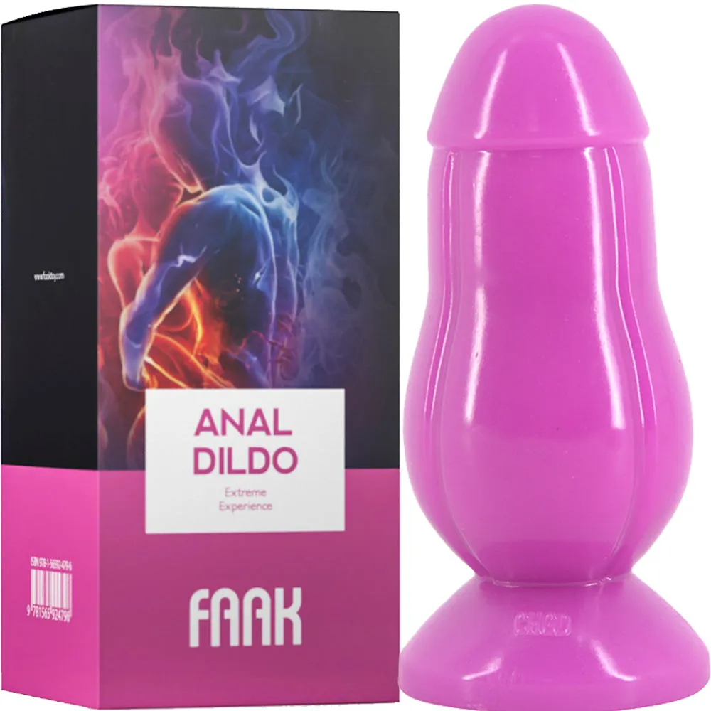 FAAK-CHGD016 Fat Anal Plug Dildo Dong Purple