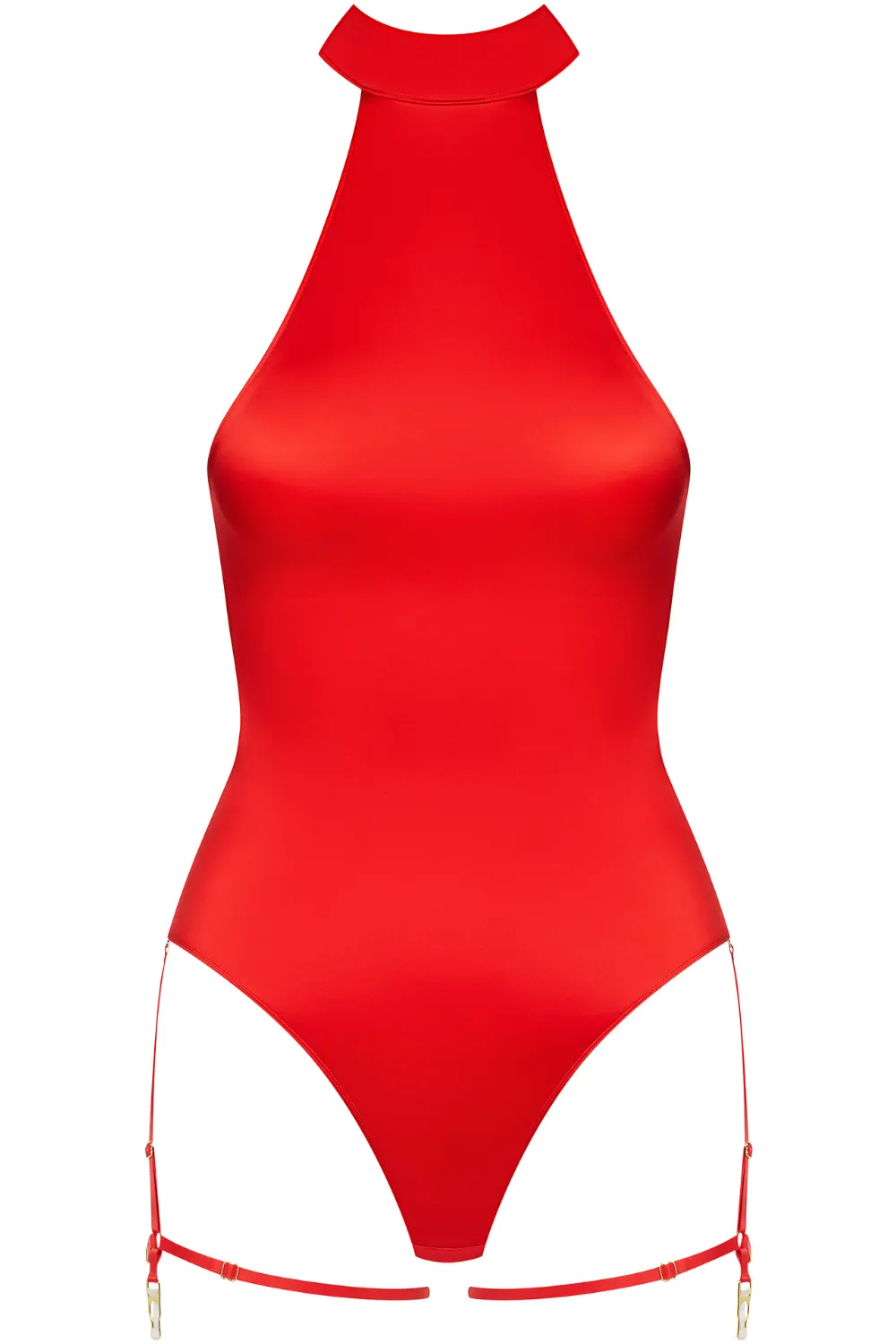 French Kiss Garter Thong Body Red
