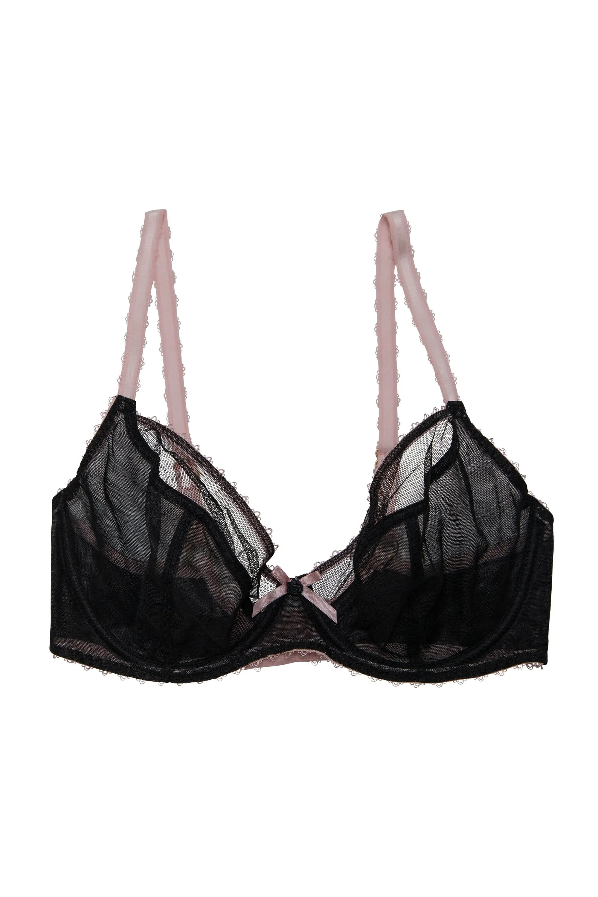 Grace Black & Pink Plunge Bra