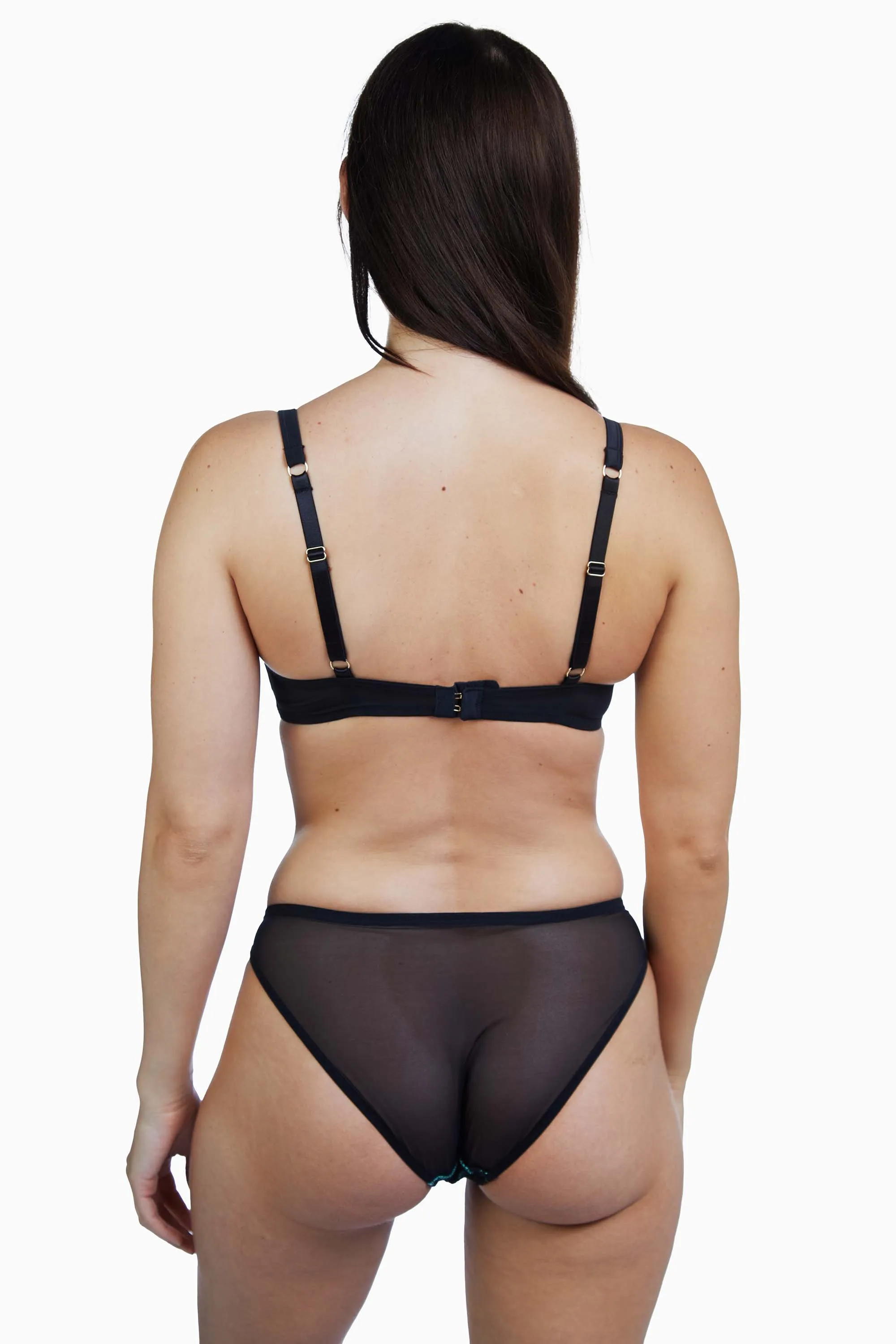 Jaquelina Mint Contrast Brazilian Brief