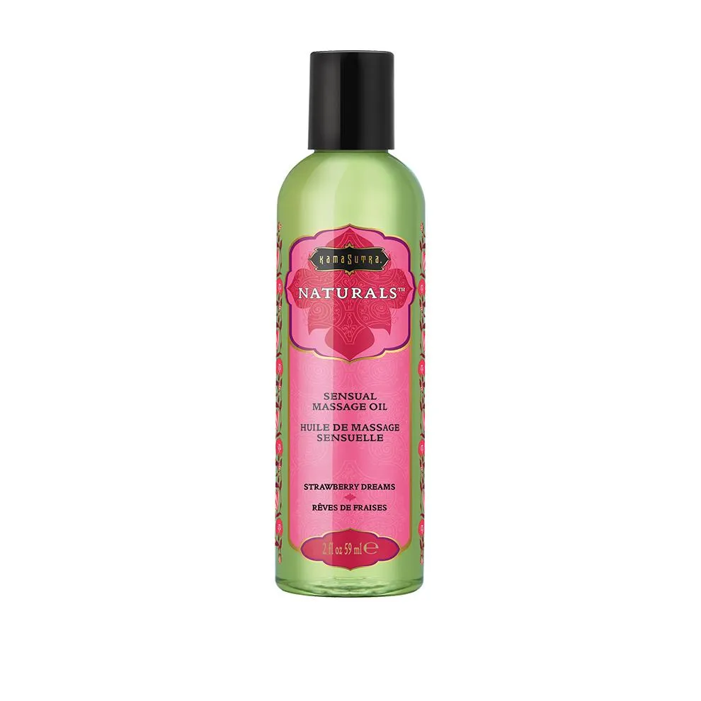 Kama Sutra Naturals Massage Oil - 2 oz Strawberry Dreams