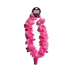 Light Up Flower Pecker Necklace - Pink
