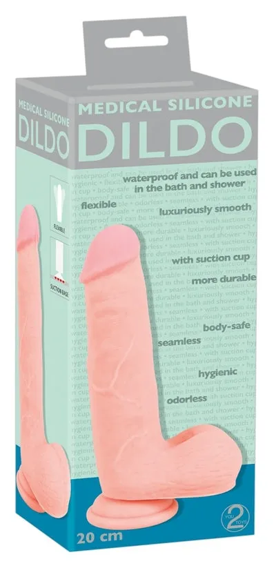 Medical Silicone 8 Dildo - Flesh