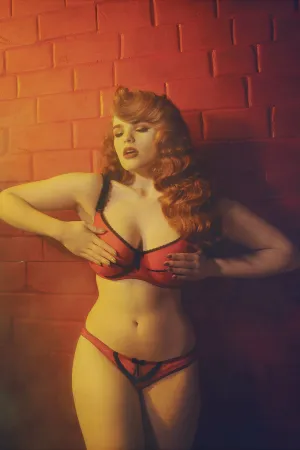 Miranda Red Bra Full Bust DD/E - I