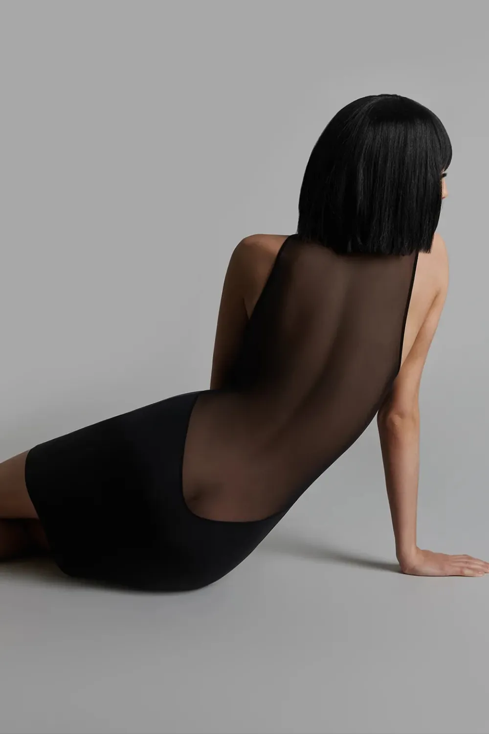 Pure Tentation Short Dress Black