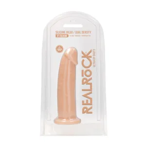 RealRock Ultra Realistic Dual Density Silicone 9 in. Bendable Dildo Beige