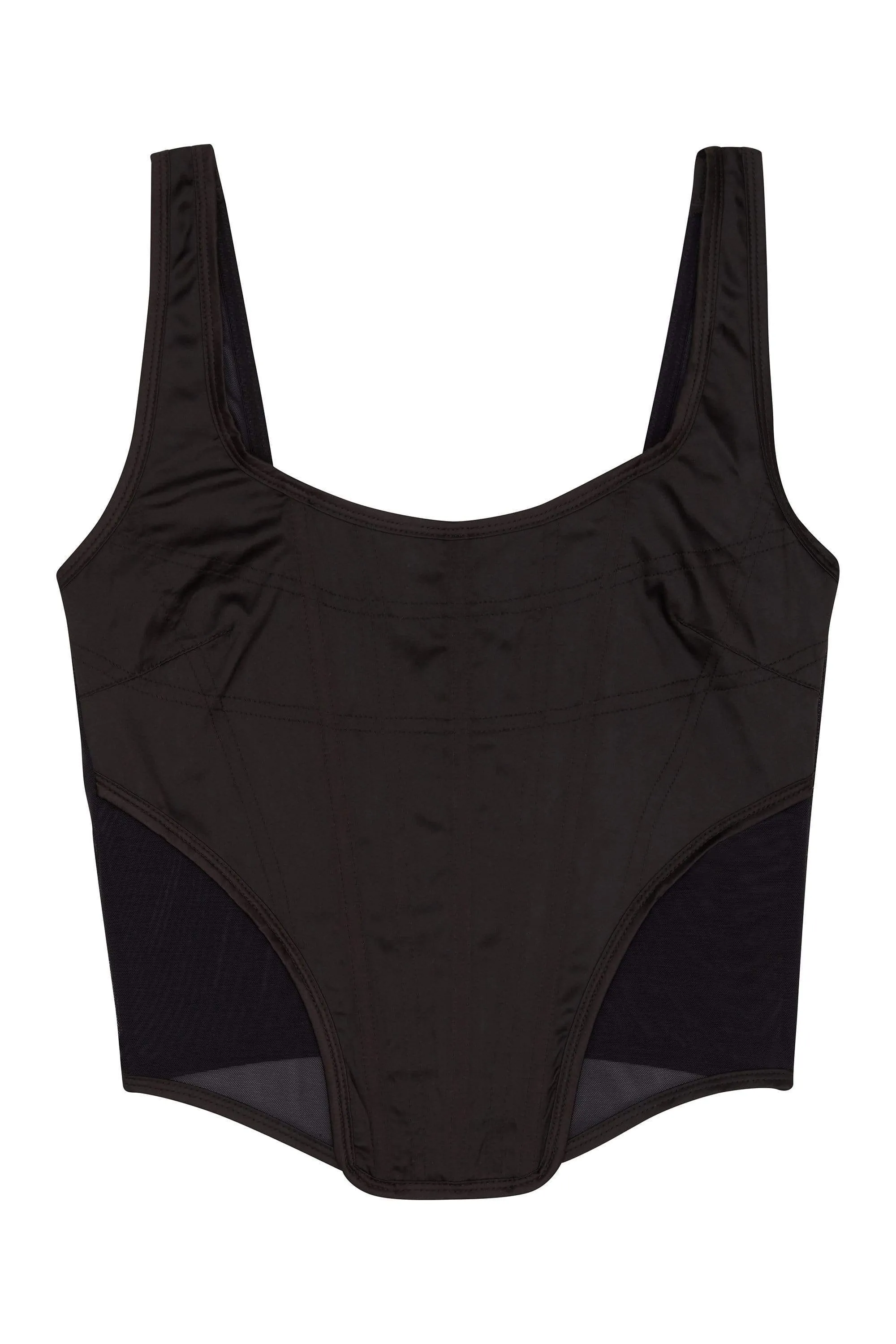 Regalia Bobbi Panelled Basque Black