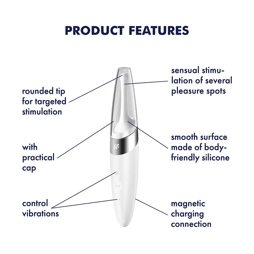 Satisfyer Twirling Delight Tip Clitoral Nipple Stimulator Vibrator Sex Toy