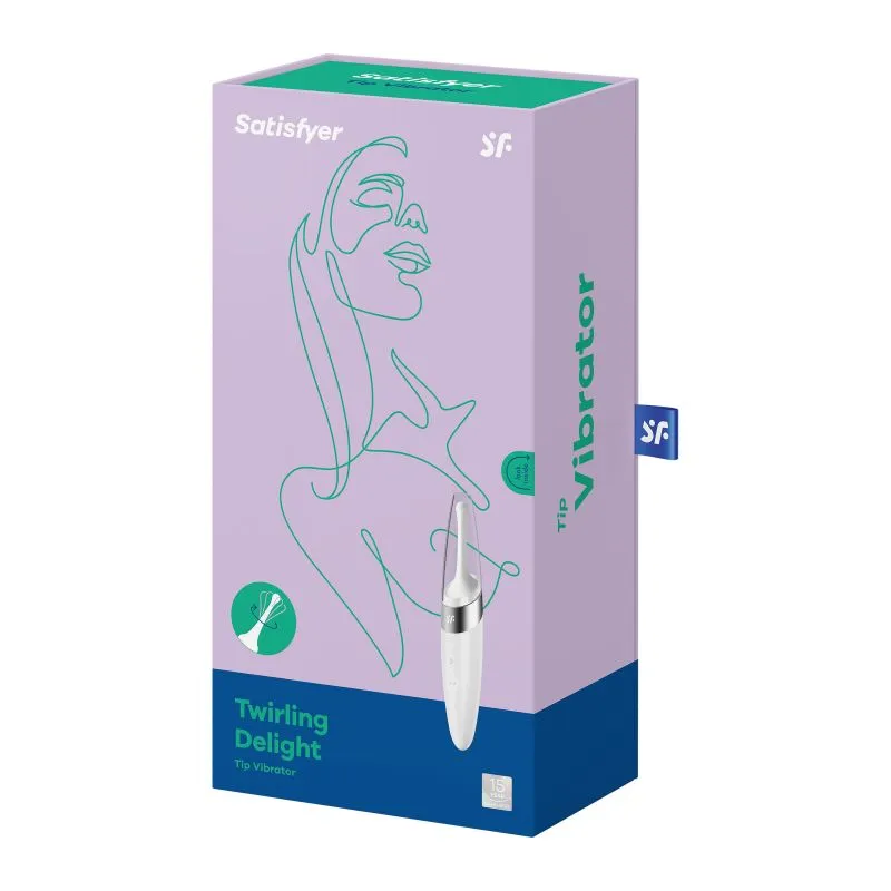 Satisfyer Twirling Delight Tip Clitoral Nipple Stimulator Vibrator Sex Toy