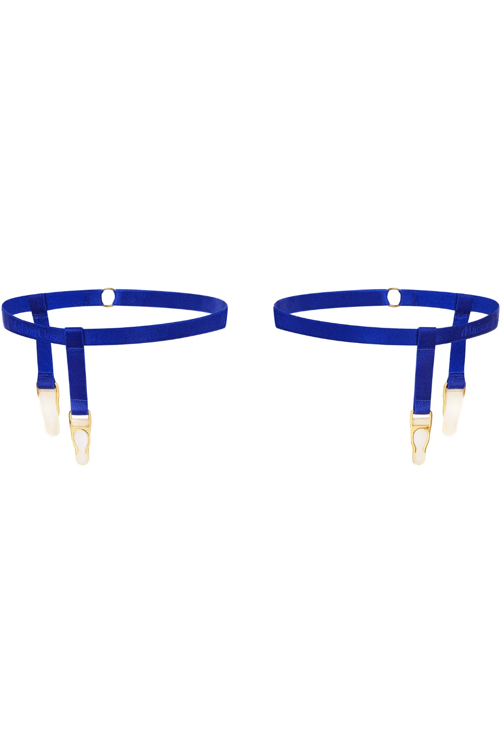 Signature Leg Garters Blue