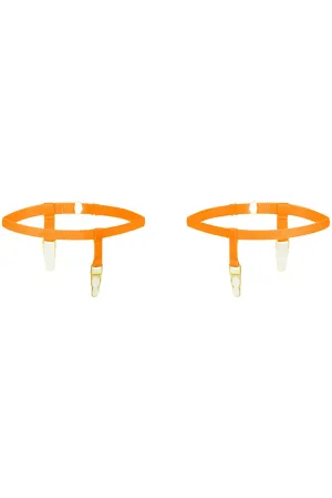 Signature Leg Garters Orange