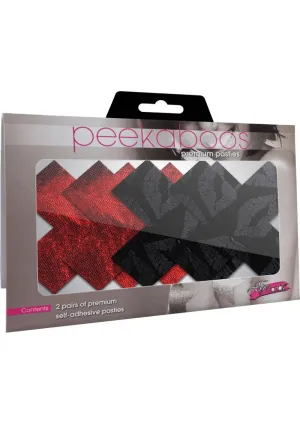 Stolen Kisses Xs - Red & Black  Pack of 2