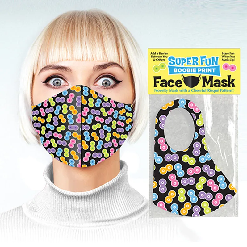 Super Fun Boobie Print Mask
