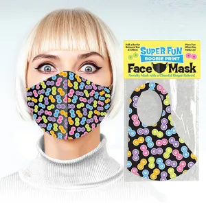 Super Fun Boobie Print Mask