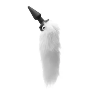 TZ Vibrating White Fox Tail
